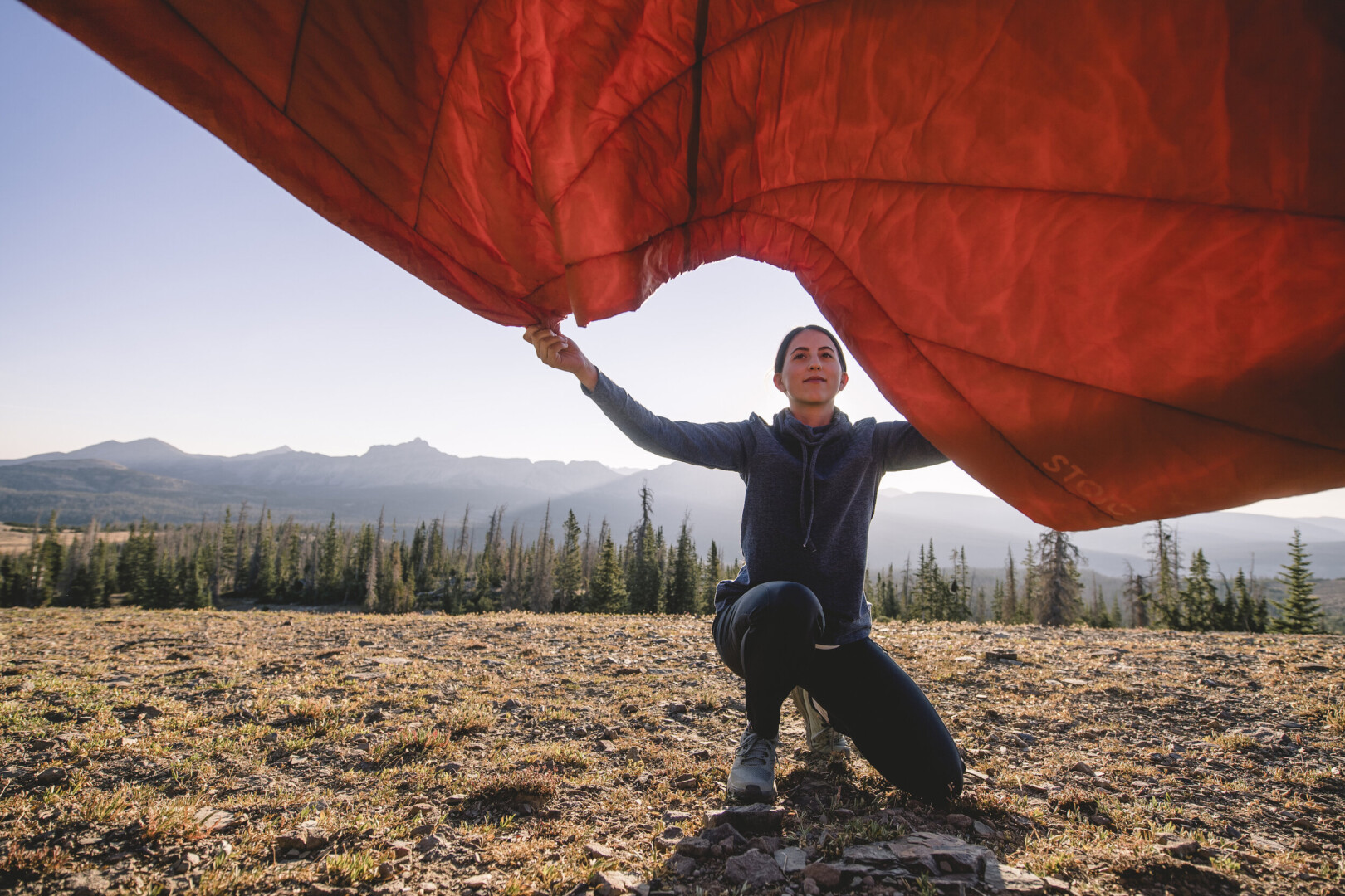 Stoic’s Basecamp Bivy Quilt on a fall afternoon